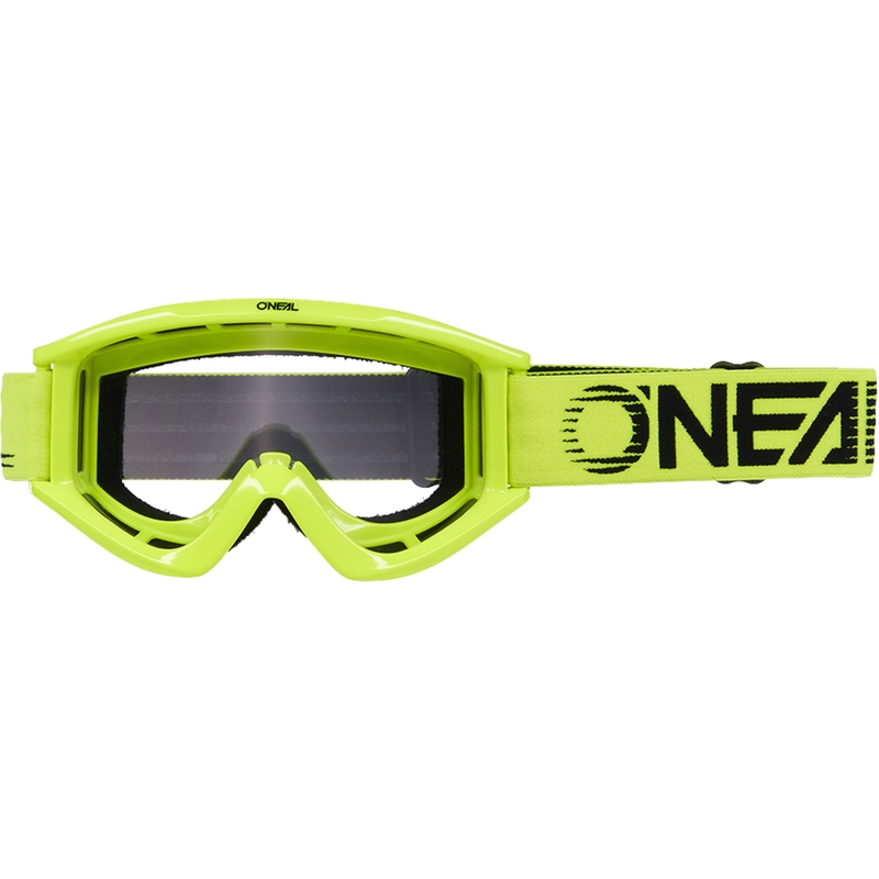 Motokroso akiniai O´Neal B-Zero fluorescencinės geltonos spalvos (skaidrus organinis stiklas)