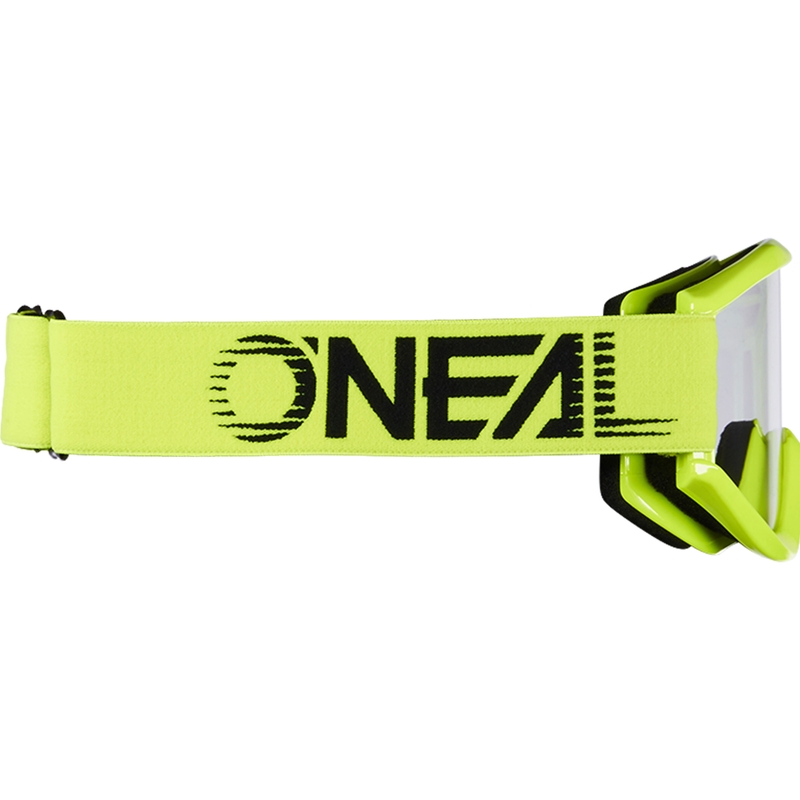 Motokroso akiniai O´Neal B-Zero fluorescencinės geltonos spalvos (skaidrus organinis stiklas)