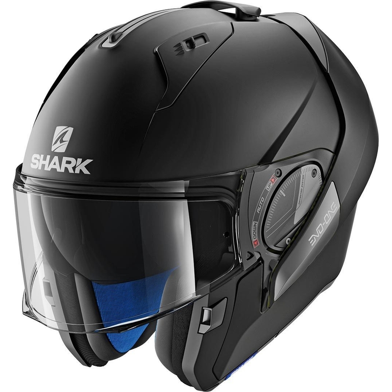 Překlápěcí přilba SHARK EVO-ONE 2 Blank Mat černá matná