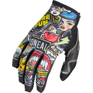 Motokroso pirštinės O´Neal Mayhem Crank, daugiaspalvės