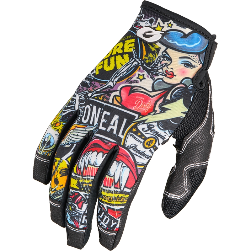 Motokroso pirštinės O´Neal Mayhem Crank, daugiaspalvės