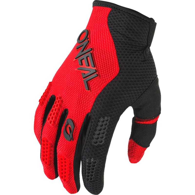O´Neal Element Racewear motokroso pirštinės juodos-raudonos
