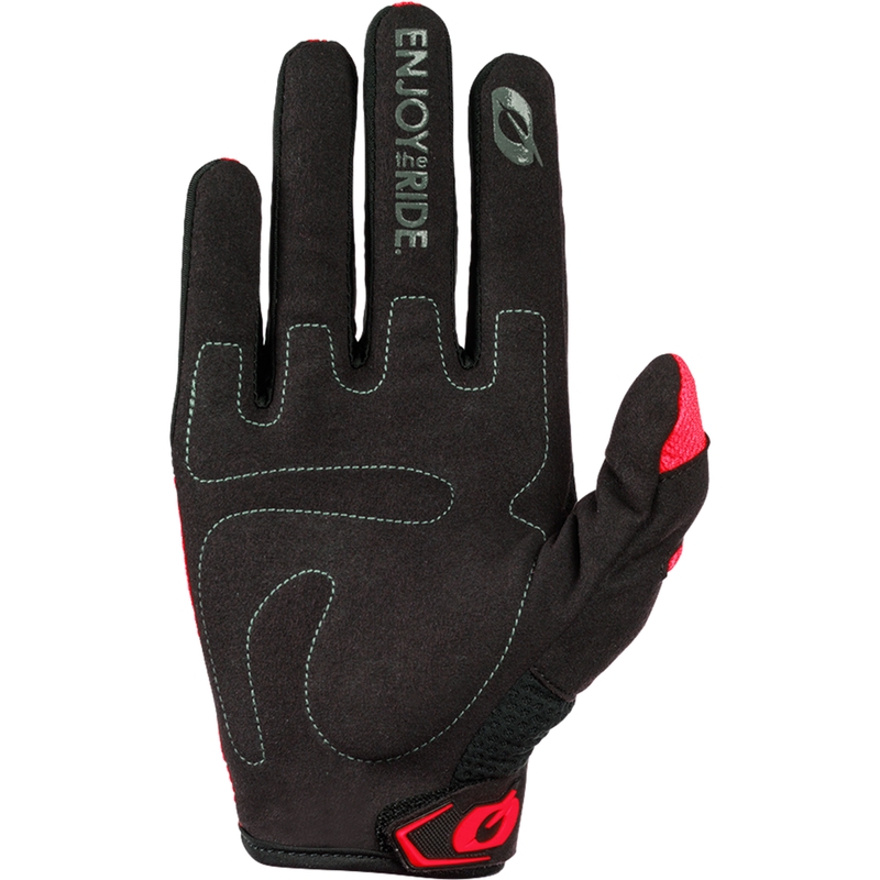 O´Neal Element Racewear motokroso pirštinės juodos-raudonos