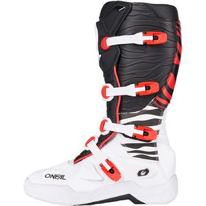 Motokroso batai O´Neal 3SRS Zebra juodi-balti-raudoni