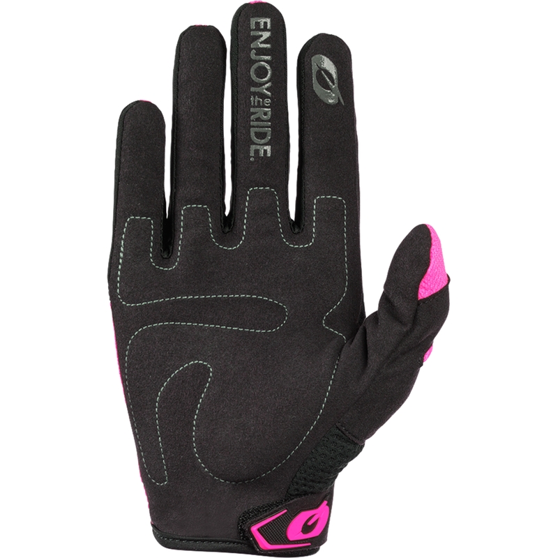 Moteriškos motokroso pirštinės O´Neal Element Racewear juodos-rožinės