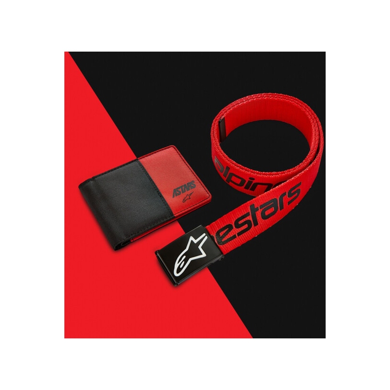 Alpinestars Linear Web diržas juodas-raudonas