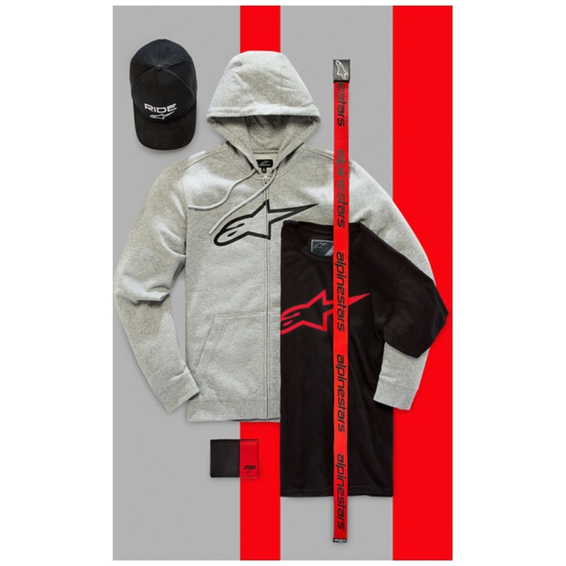 Alpinestars Linear Web diržas juodas-raudonas