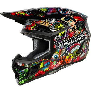 Vaikiškas motokroso šalmas O'Neal 3SRS Crank matinis daugiaspalvis