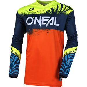 O'Neal Element Shocker vaikiški motokroso marškinėliai mėlyni-oranžiniai