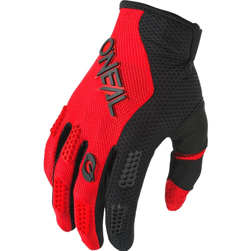 O'Neal Element Racewear vaikiškos motokroso pirštinės juodos-raudonos