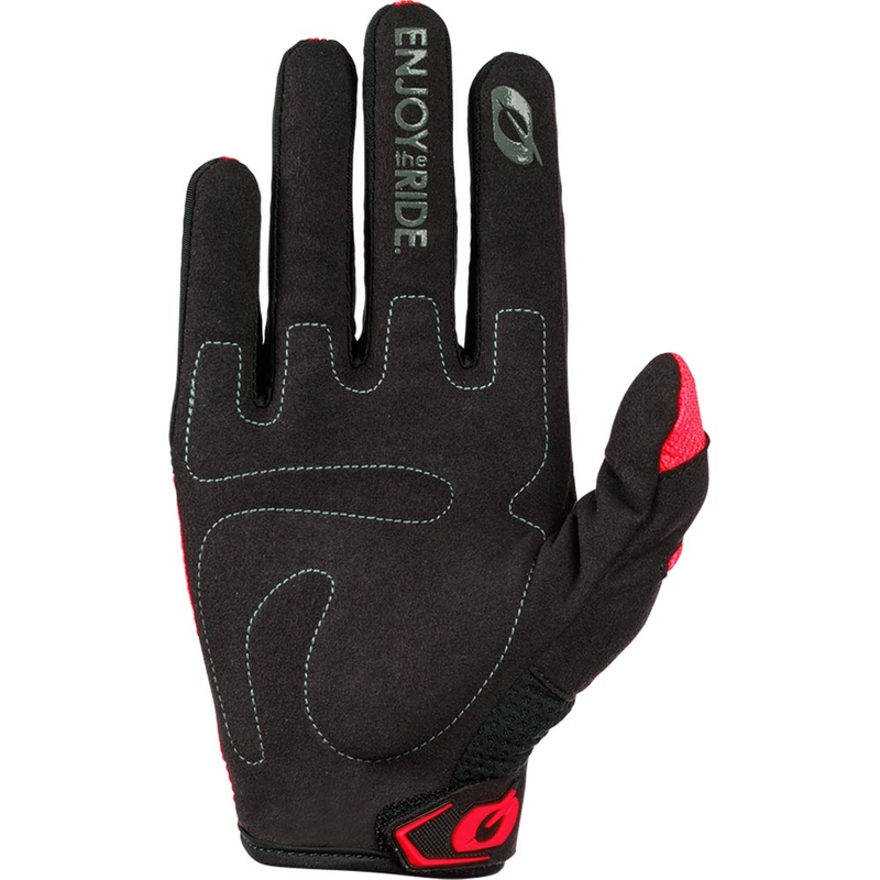 O'Neal Element Racewear vaikiškos motokroso pirštinės juodos-raudonos