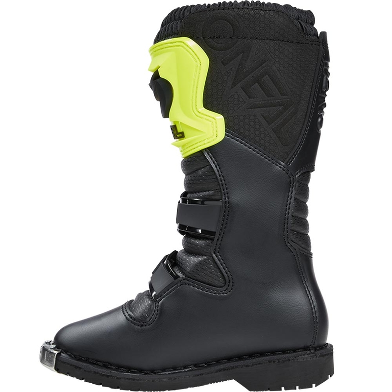 O'Neal Rider PRO vaikiški motokroso batai juodi-fluorescenciniai geltoni