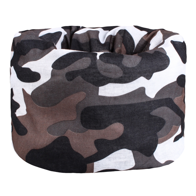 Daugiafunkcinis motociklininko šalikas RSA Camo pilkas
