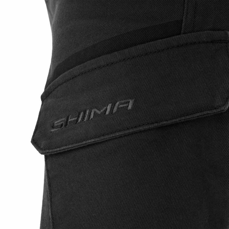 „Shima Recon“ prailgintos motociklo kelnės, juodos