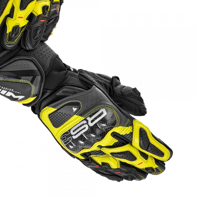 Shima RS-3 motociklo pirštinės, fluorescencinės geltonos
