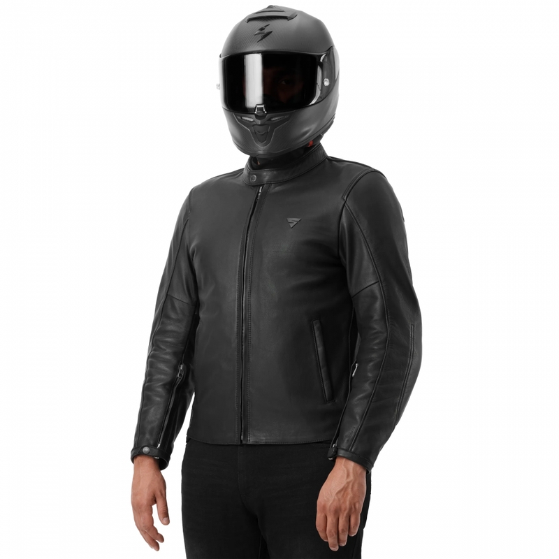 Odinė motociklo striukė „Shima Hunter 3.0“ juoda