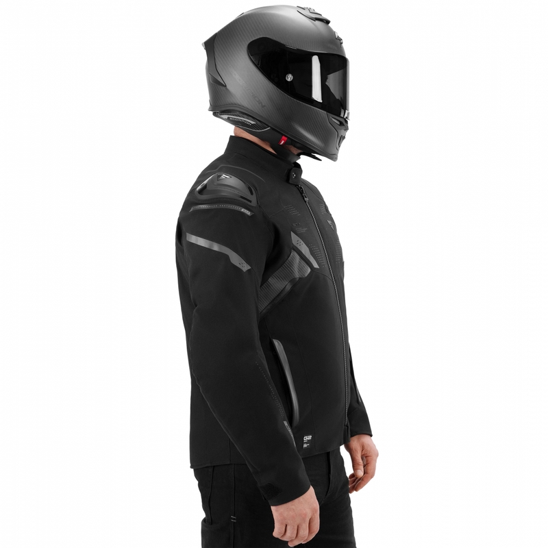 Shima STX motociklo striukė, juoda