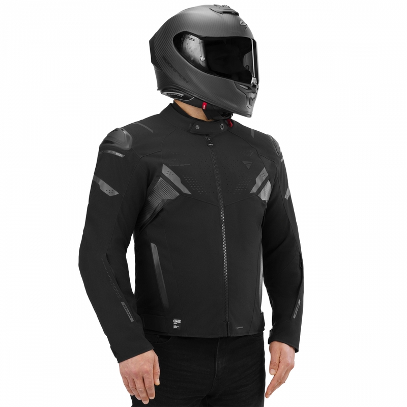 Shima STX motociklo striukė, juoda