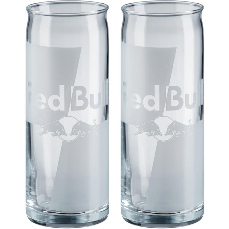 „Red Bull“ stiklinių su logotipu rinkinys, 2 x 250 ml