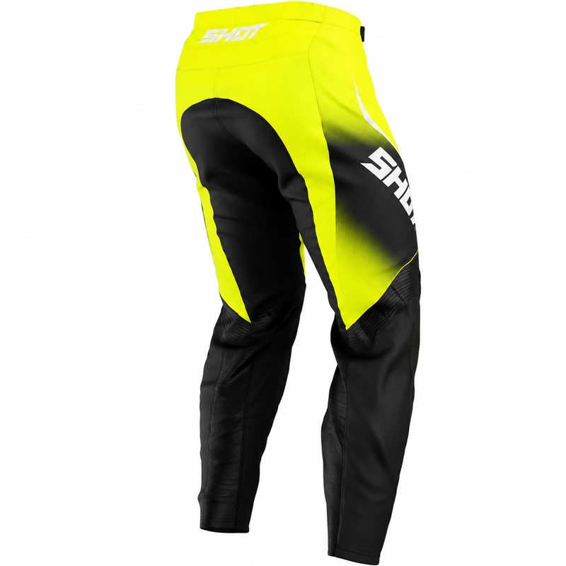 Motokroso kelnės Shot Draw Clash fluorescencinės geltonos
