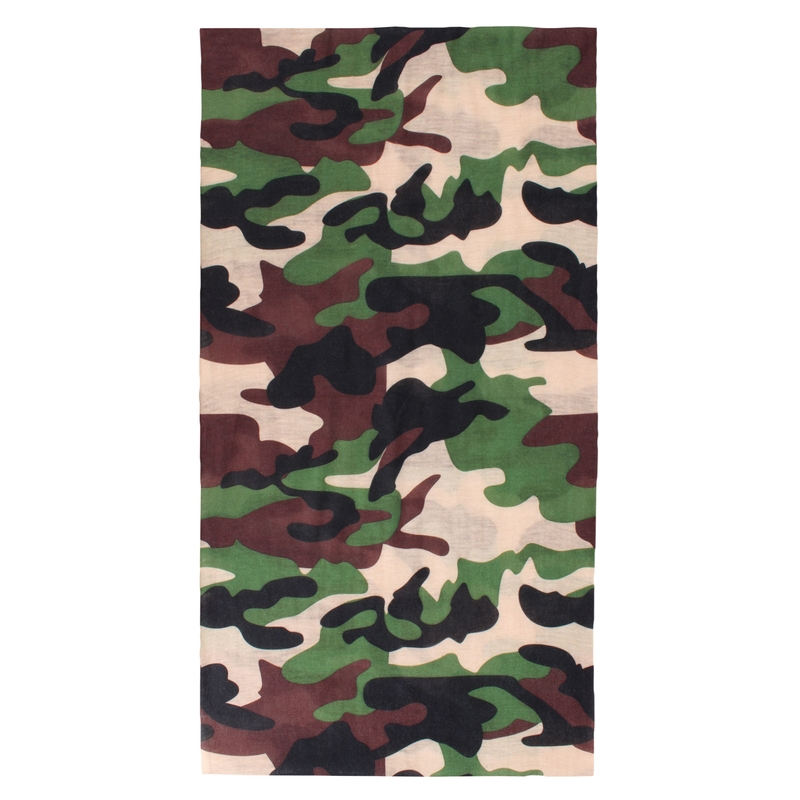 Daugiafunkcinis motociklininko šalikas RSA Camo žalias