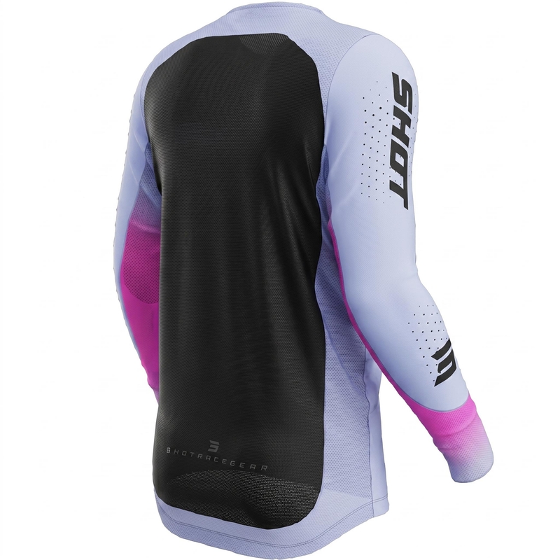 Shot Aerolite Phase motokroso marškinėliai violetiniai