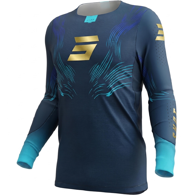 Motokroso megztinis Shot Aerolite Volt blue