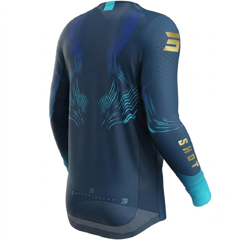 Motokroso megztinis Shot Aerolite Volt blue