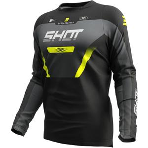 Motokroso marškinėliai Shot Devo Struck pilki