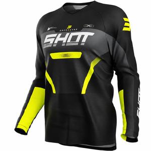 „Shot Draw Struck“ vaikiški motokroso marškinėliai pilki