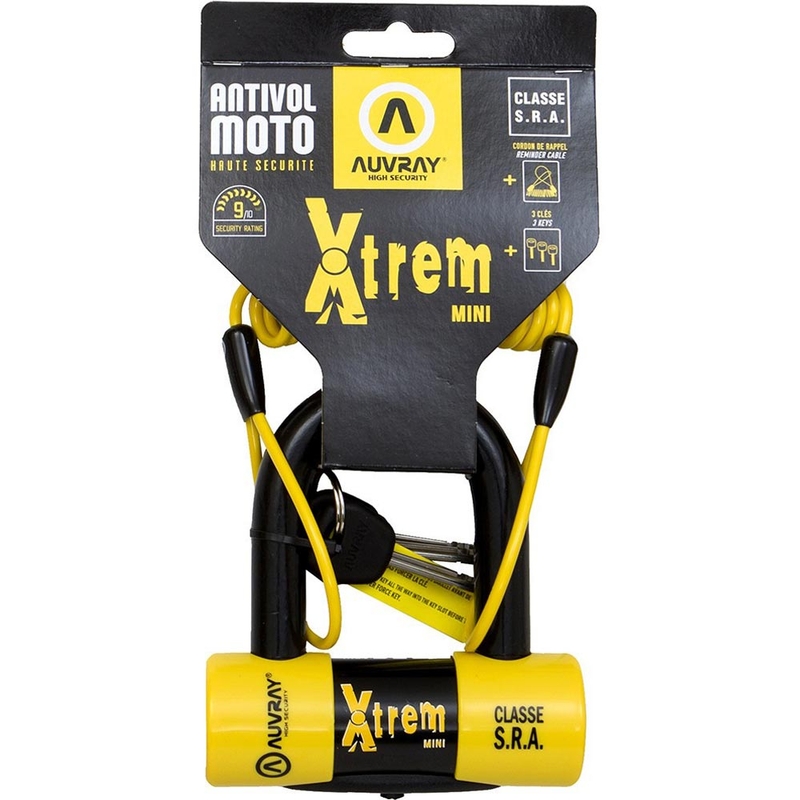„Auvray XTREM Mini“ stabdžių disko užraktas 16 mm, geltonas