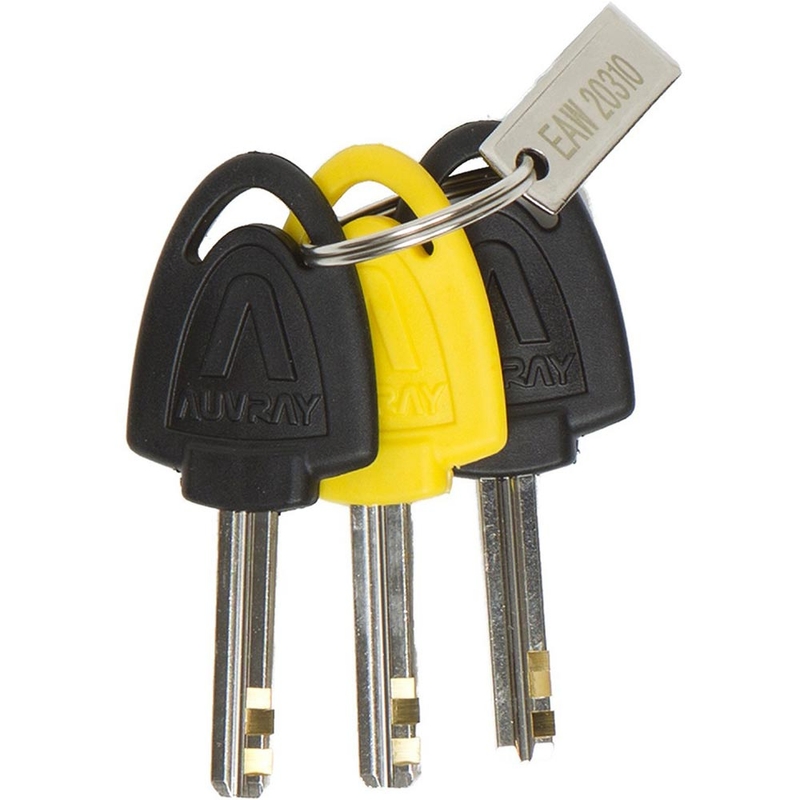 „Auvray B-Lock 06“ stabdžių diskų užraktas su 120 dB signalizacija, geltonas