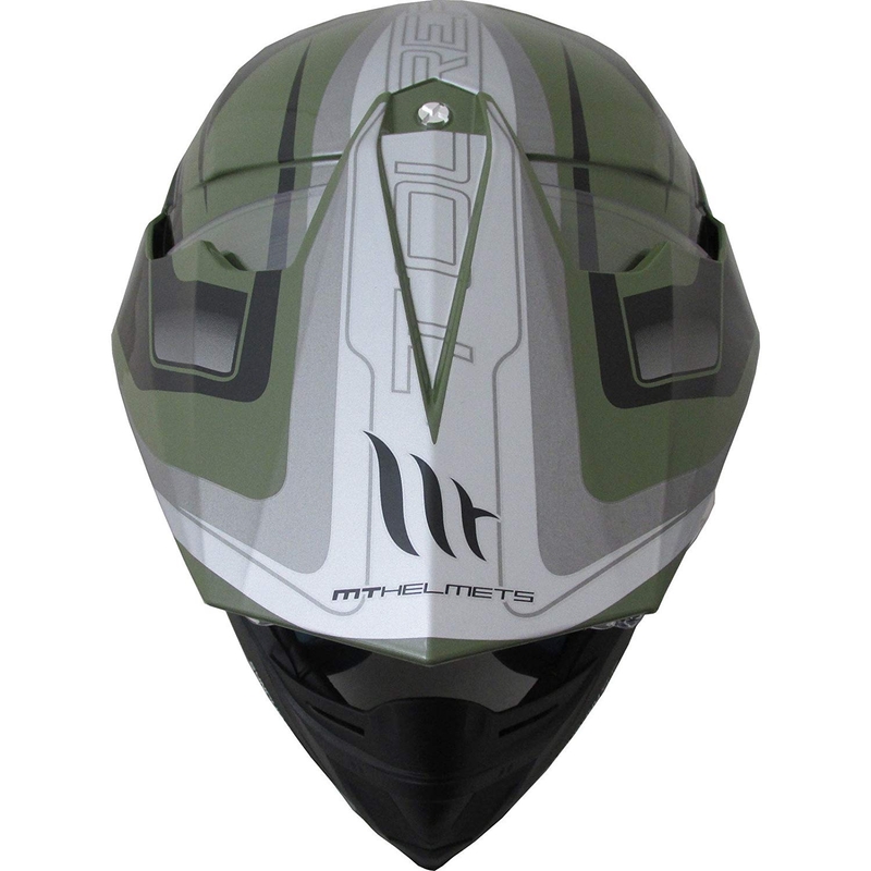 Enduro přilba MT Synchrony Duosport SV Tourer zeleno-černá matná