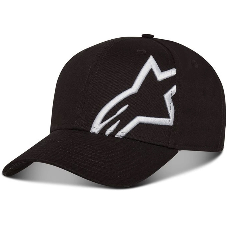 Alpinestars Corp Snap 2 kepurė juoda ir balta