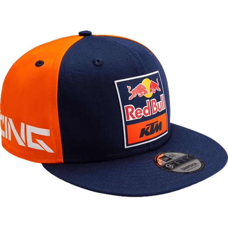 Kepurė su tiesiu skydeliu KTM Replica mėlynai oranžinė