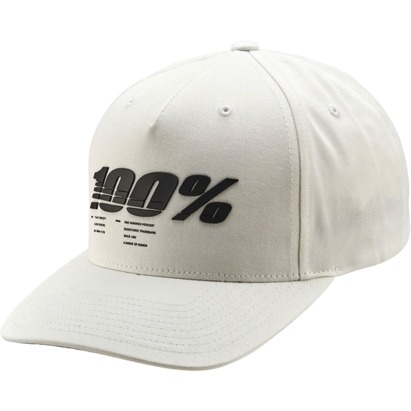 Kepurė 100% Staunch Snapback white