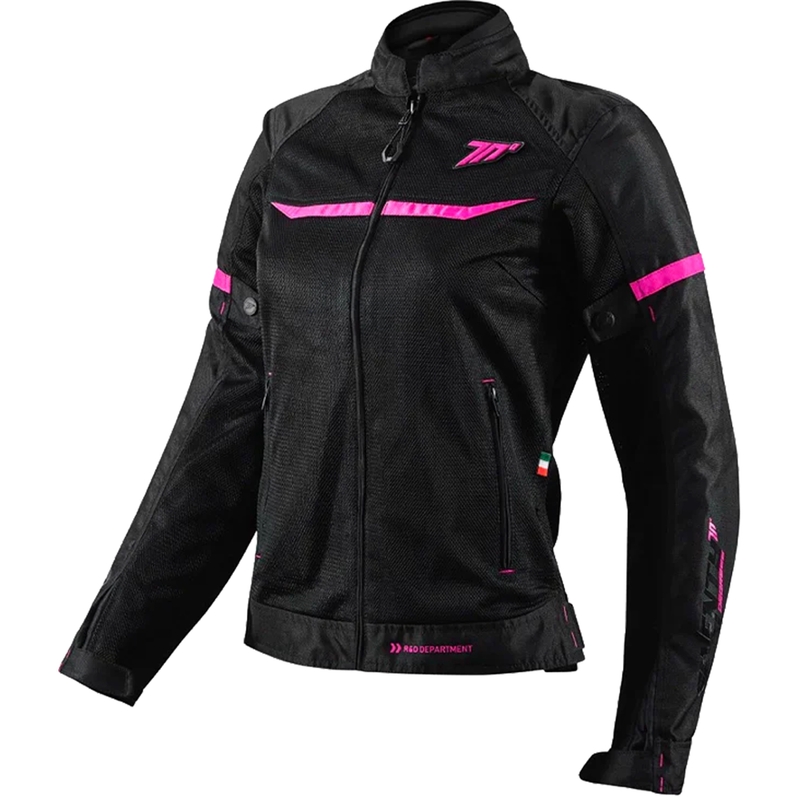 Moteriška motociklo striukė SEVENTY DEGREES SD-JR30.2 Mojave juoda-rožinė