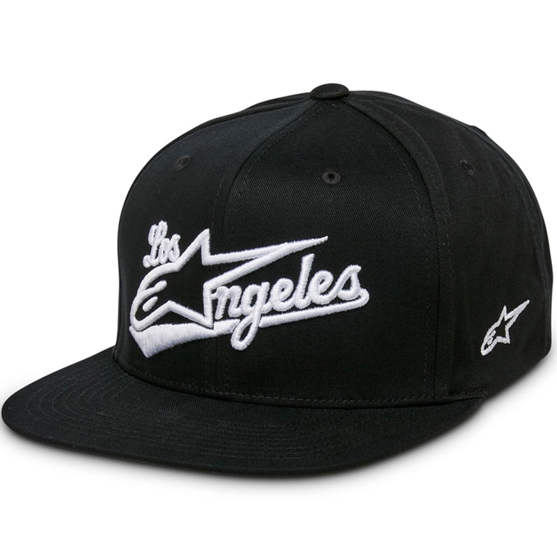 Alpinestars Los Angeles kepurė juoda ir balta