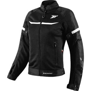 Moteriška motociklininko striukė SEVENTY DEGREES SD-JR30.2 Mojave juoda ir balta