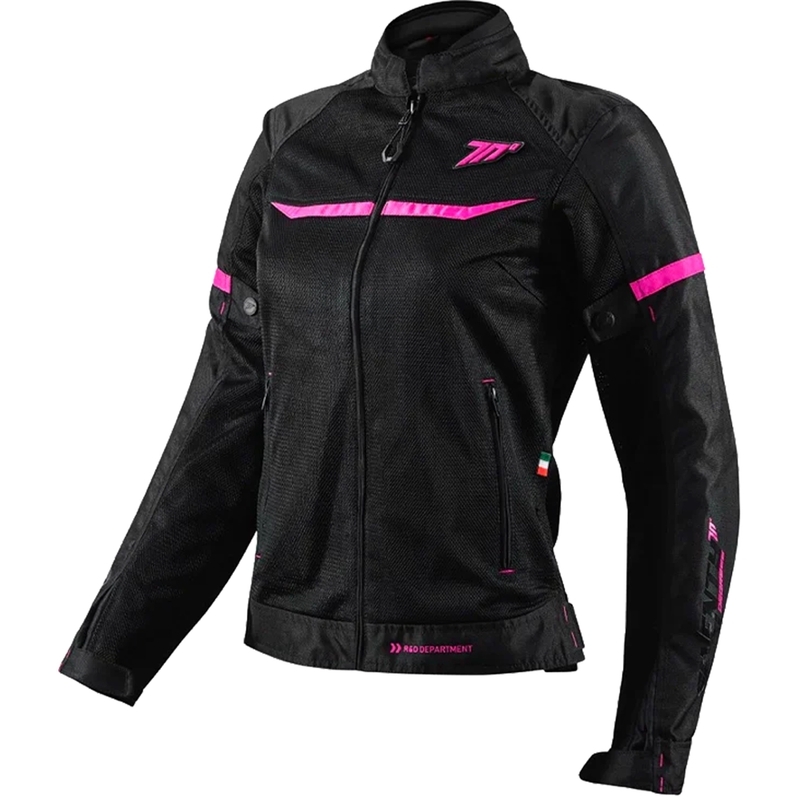 Moteriška motociklo striukė SEVENTY DEGREES SD-JR30.2 Mojave juoda-rožinė
