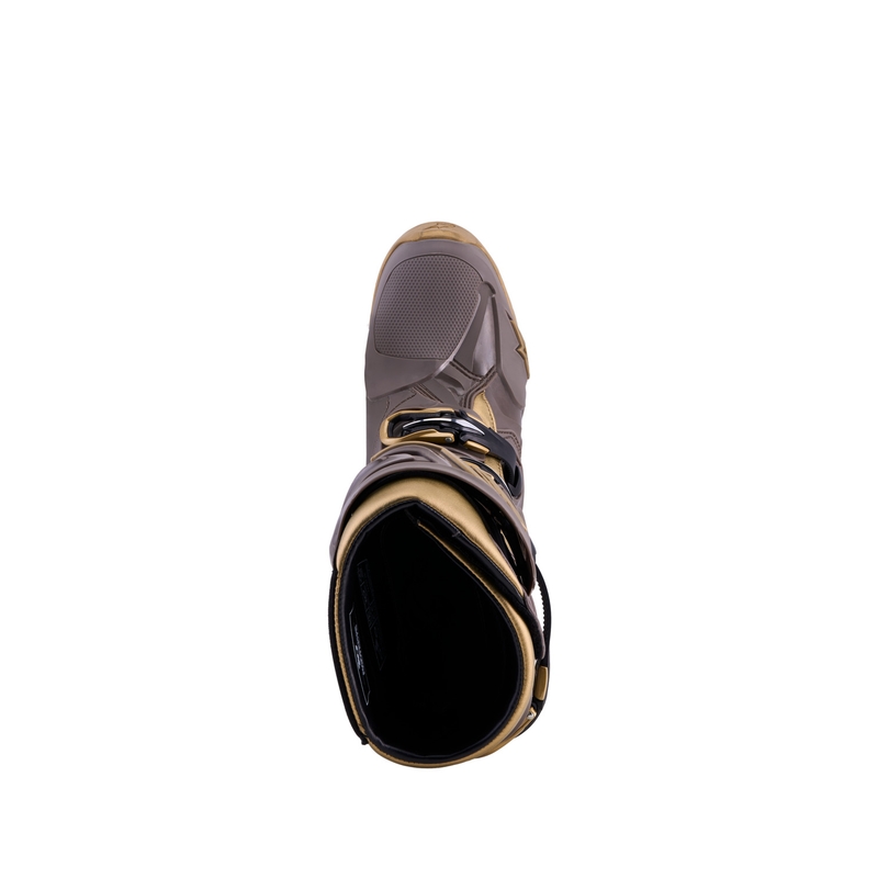 Alpinestars TECH 10 Limited Edition AIR GOLD motociklo batai rudi auksiniai