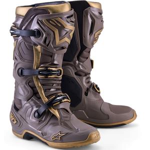 Alpinestars TECH 10 Limited Edition AIR GOLD motociklo batai rudi auksiniai