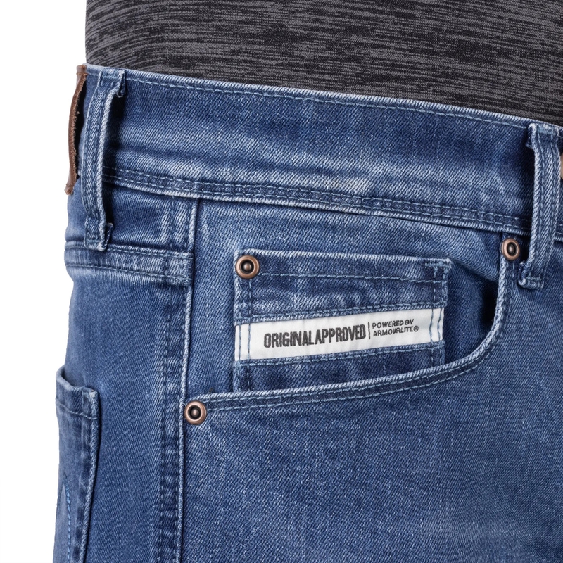 Oxford Original Approved Tailor AA motociklo džinsai šviesiai mėlyni