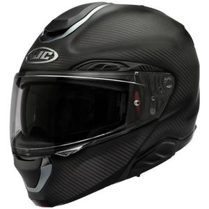 Atlenkiamas motociklo šalmas HJC RPHA 91 CARBON juodas matinis