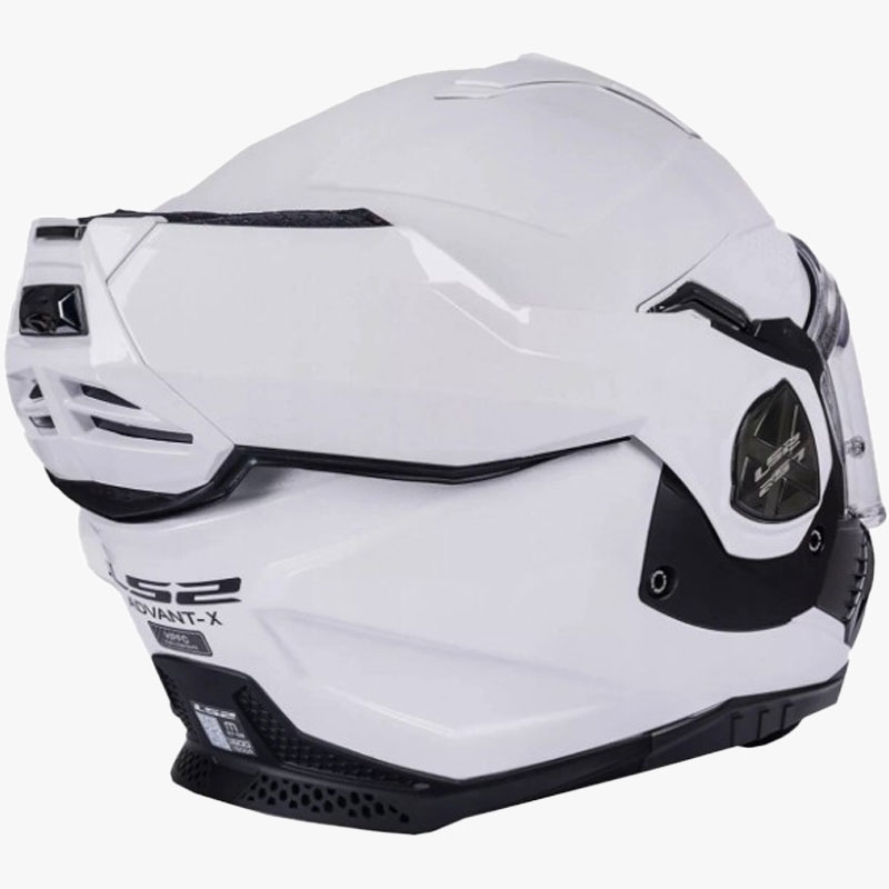 LS2 FF901 Advant X Solid White sulankstomas motociklininko šalmas