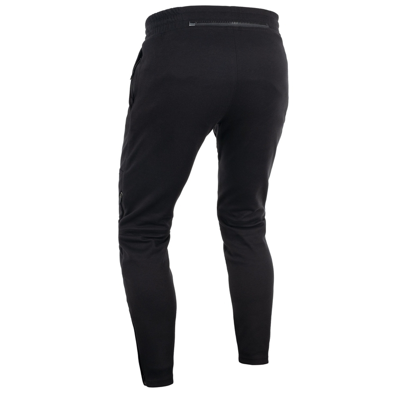 Oxford Armourlite AA Joggers juodos trumpos motociklininko kelnės
