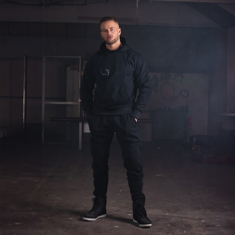 Oxford Armourlite AA Joggers juodos trumpos motociklininko kelnės