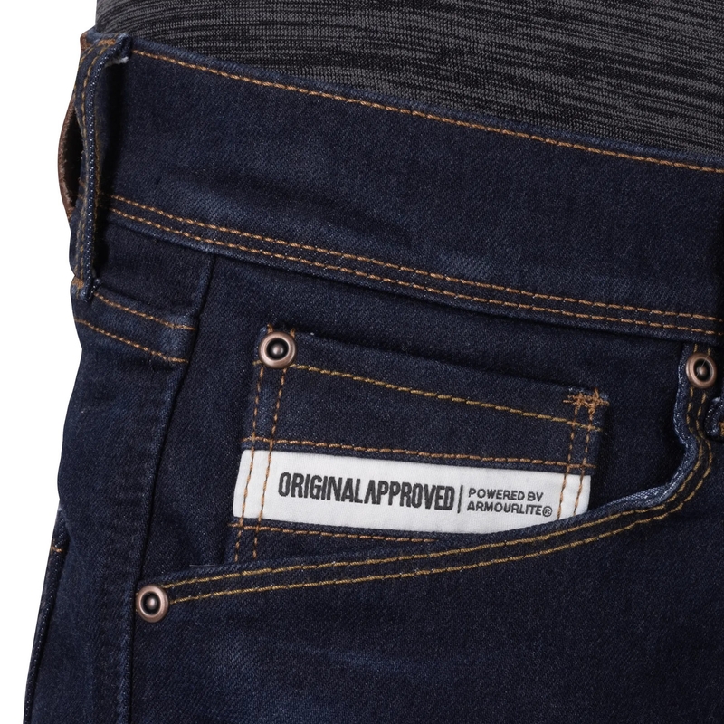 Oxford Marshal AAA Slim Fit motociklo džinsai juodi