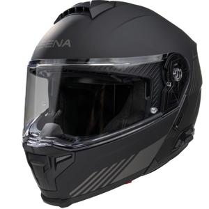 Atlenkiamas motociklo šalmas su ausinėmis SENA Specter matinės juodos spalvos
