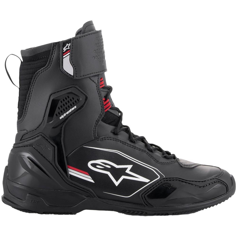 „Alpinestars Superfaster“ motociklo batai juodi-pilki-raudoni